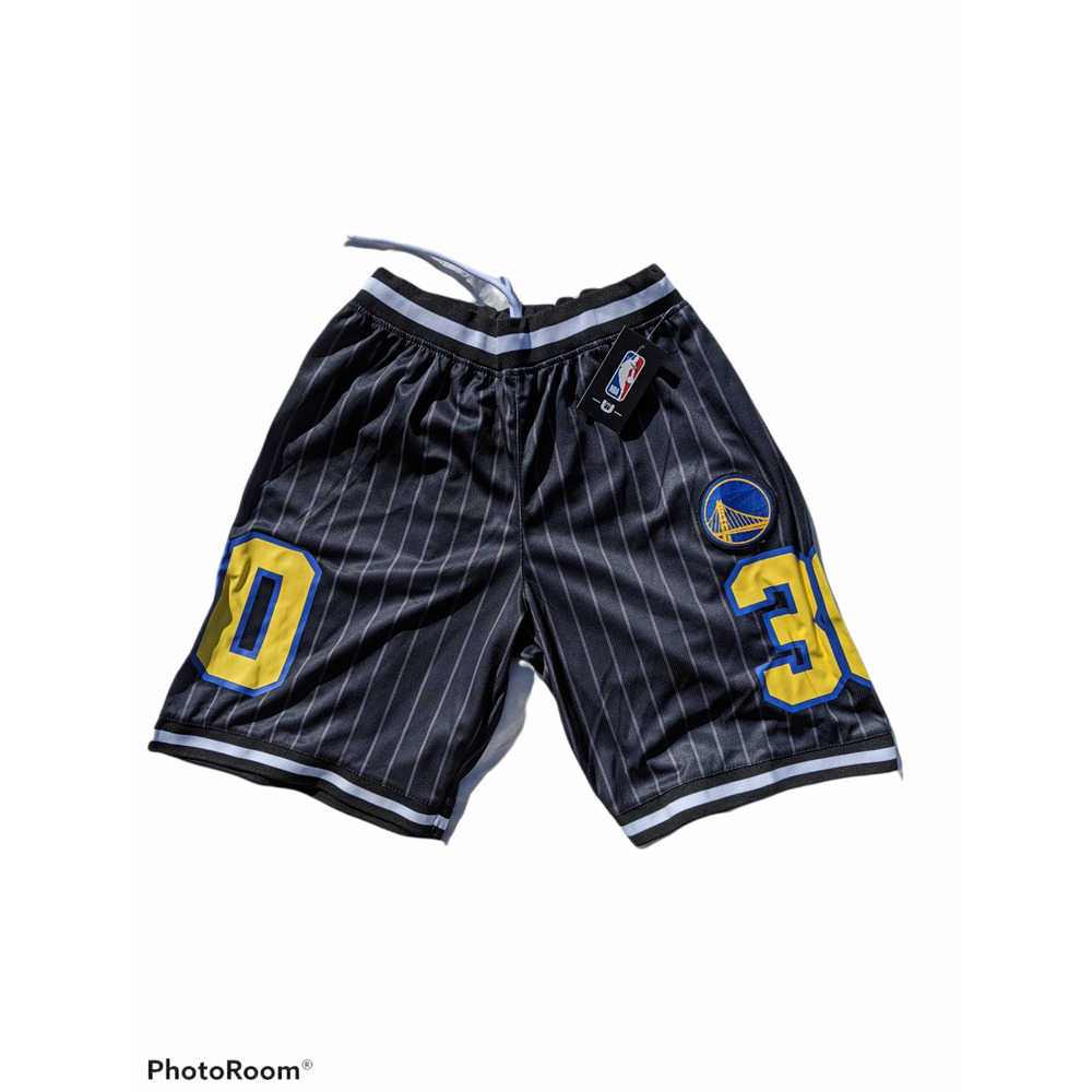 NBA Steph Curry Pinstripe Warriors Shorts #30